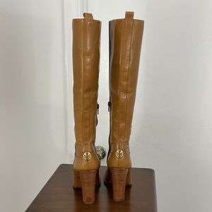 - Tory Burch women’s High heel tall boots - tan
